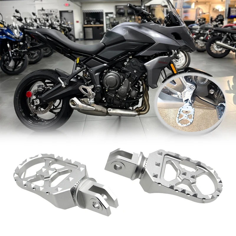 

Front&Rear Footrest Adjustable Foot Pegs Rotatable Foot Pegs Rest Fit For tiger 660 Tiger Sport 660 Tiger660 2022 2023