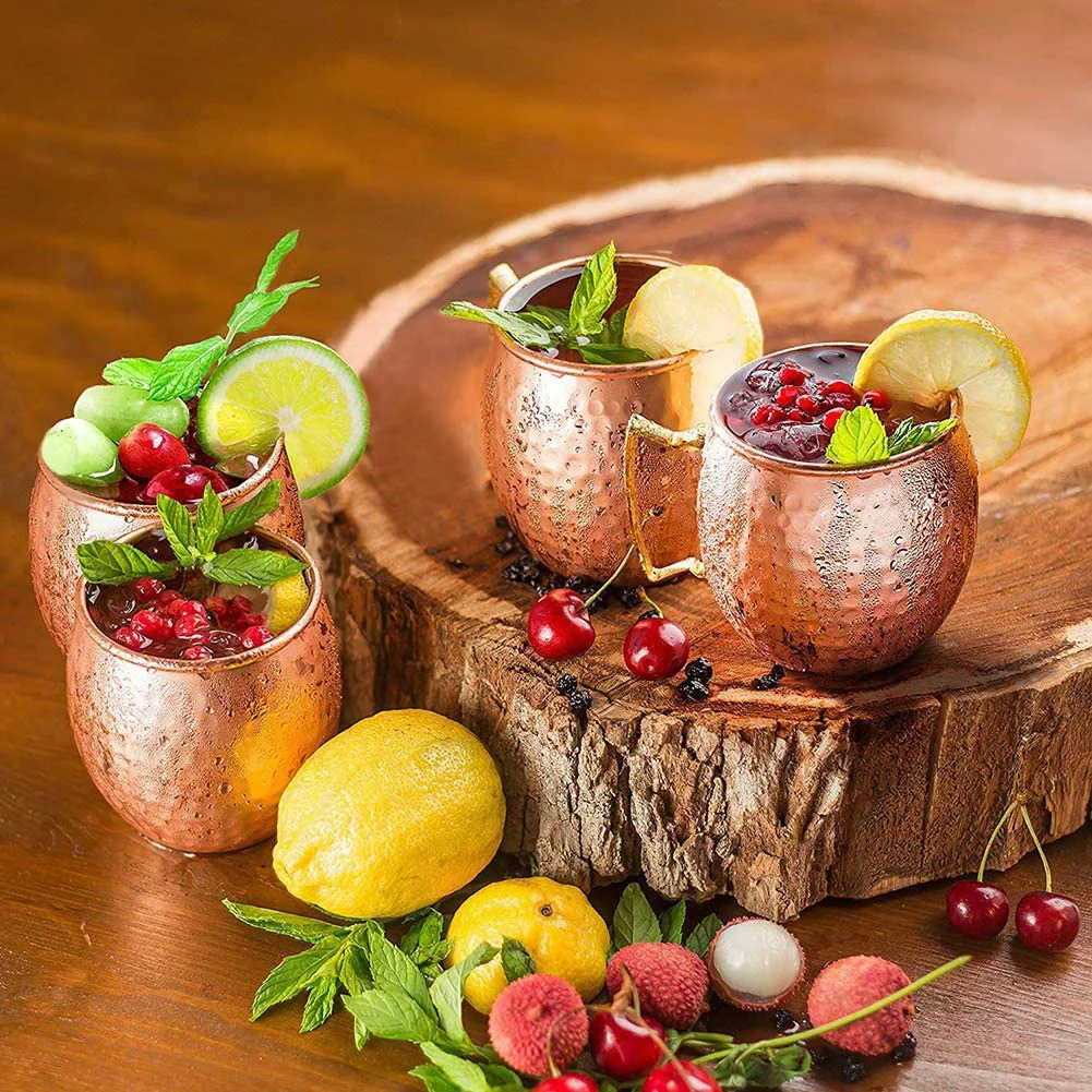 Description Picture 5 of item10-1Pcs Drinking Cups Set Home Kitchen Drinkware Wine Glasses Copper Stainless Steels Goblet Juice Drink Champagne Party Barware