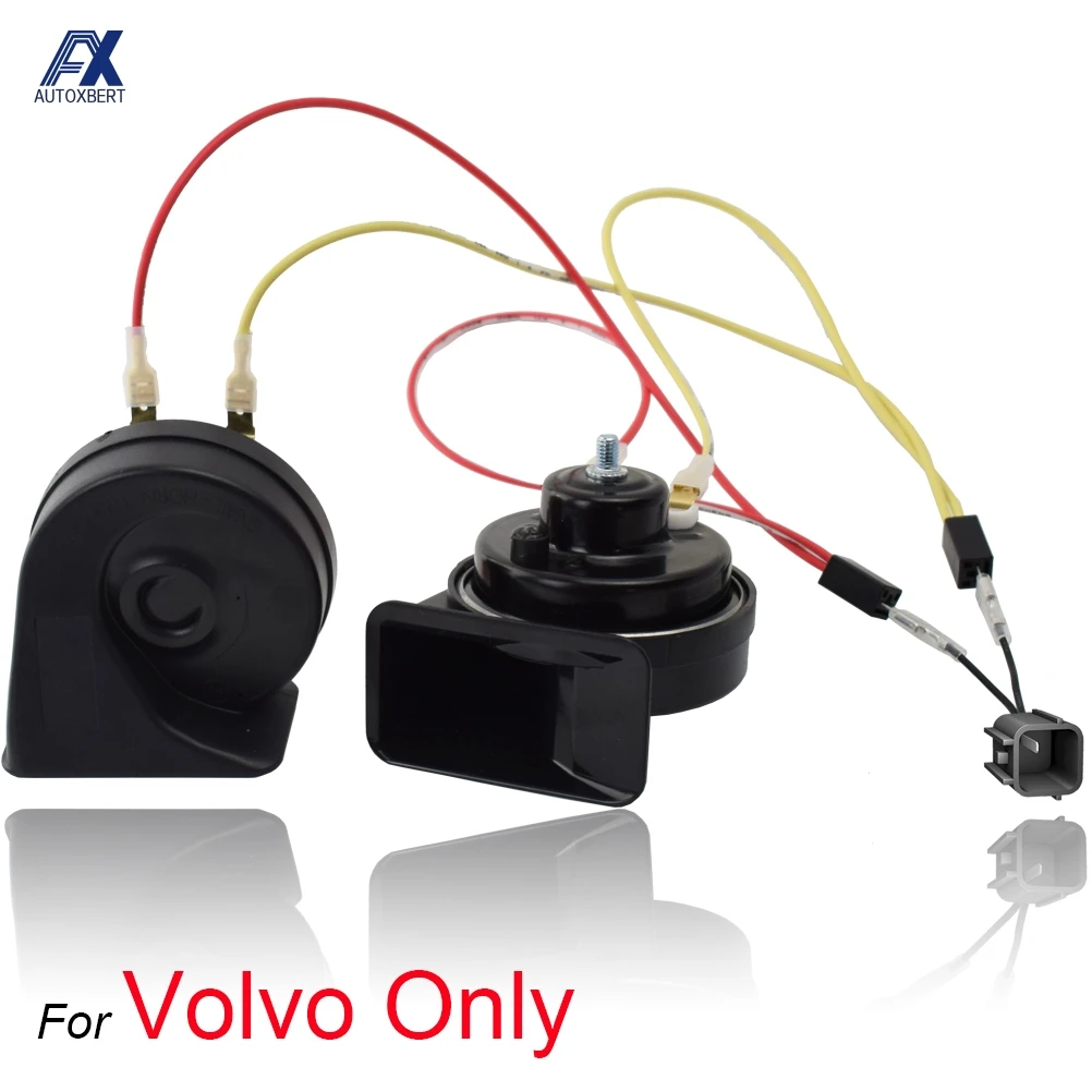 Snail Horn For Volvo V40 V70 S60 S90 XC40 XC60 XC90 12V 110-125db Loud Car Horn 410/510Hz High Low Pitch Waterproof Horns
