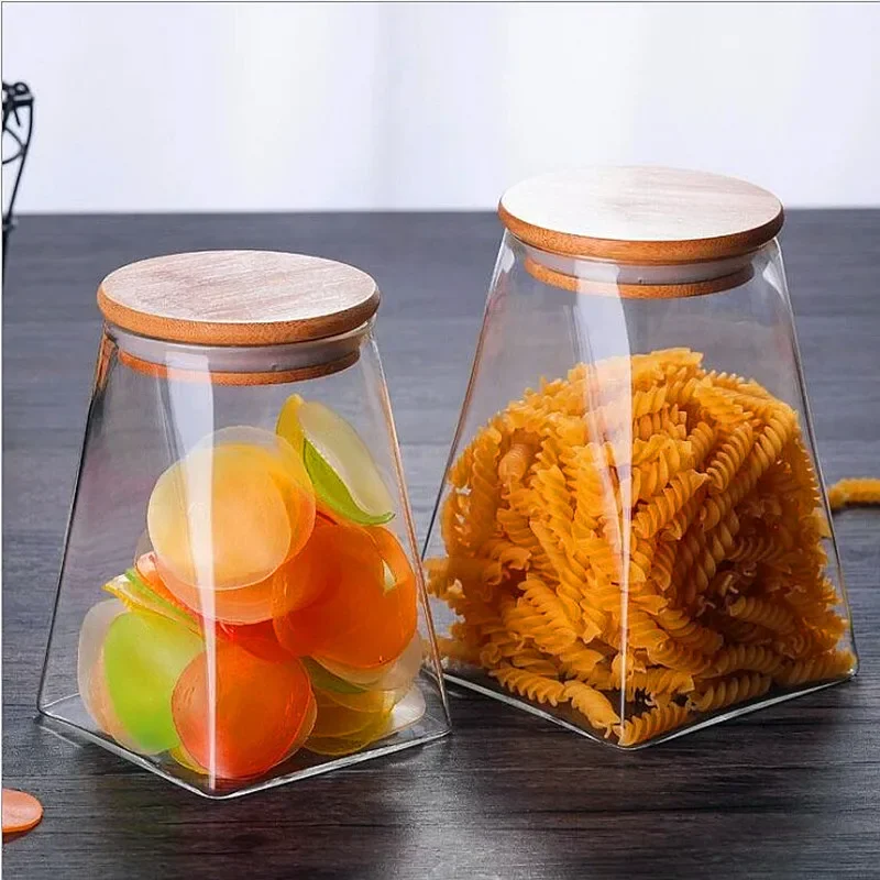 Kitchen storage box food Heat resistant glass storage can snack can high borosilicate glass can dry fruit tea storage Box 3