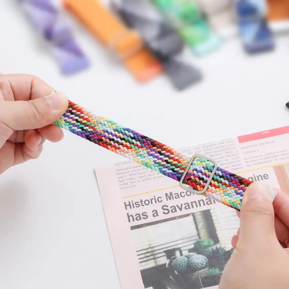 Adjustable Braided Solo Loop Nylon Strap