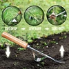 Stainless Steel Manual Weeder Garden Outdoor Hand Weeding Tool Removal Farmland Puller Dandelion Digging Lawn Weeder Transplant 2