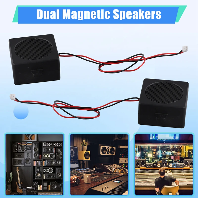 2Pcs 5W 4&Omega; Speaker High Power Tweeter Cavity Bass Full Range Speaker Cavity Mini Portable Utility