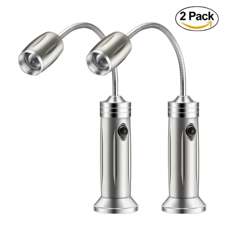 2PCS Magnetic BBQ Led Grill Light Adjustable 360 Degree Flexible Gooseneck Desk Lamp for Party Office Outdoor Indoor Barbeque