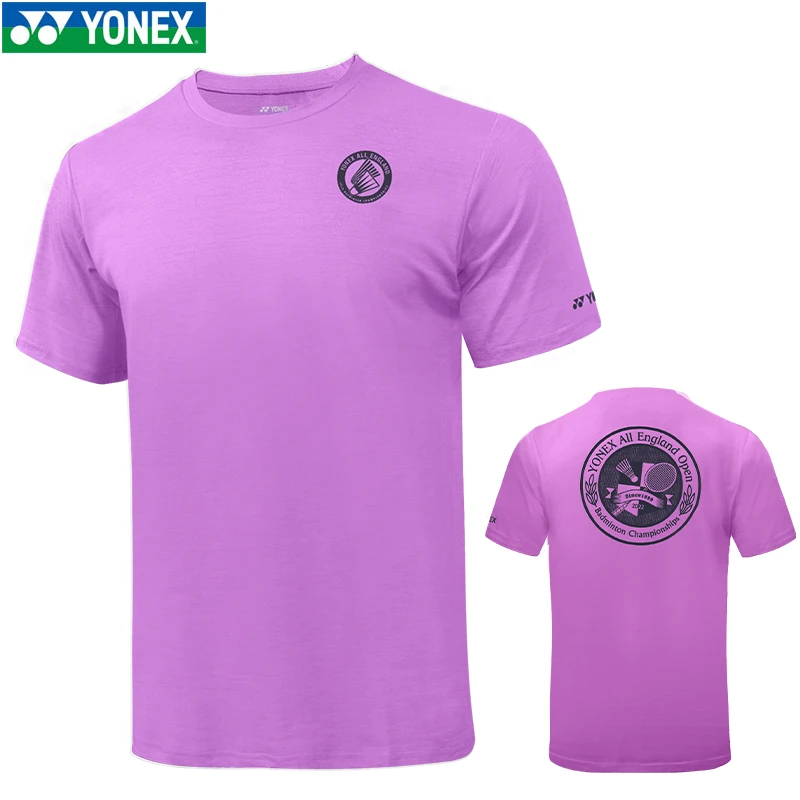 YONEX Jersey deportivo para hombre y mujer, ropa deportiva de bádminton, corta, color rosa abierto inglés, 2022| | - AliExpress