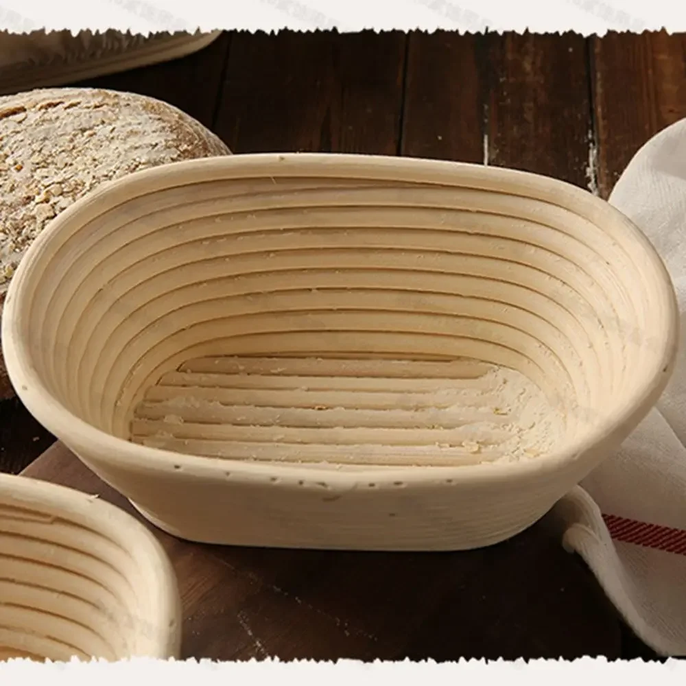 Bread Proofing Proving Wicker Rattan Basket Bread Fermentation Liner Baskets Dough Rising Long Banneton Brotform Baking Supplies 2