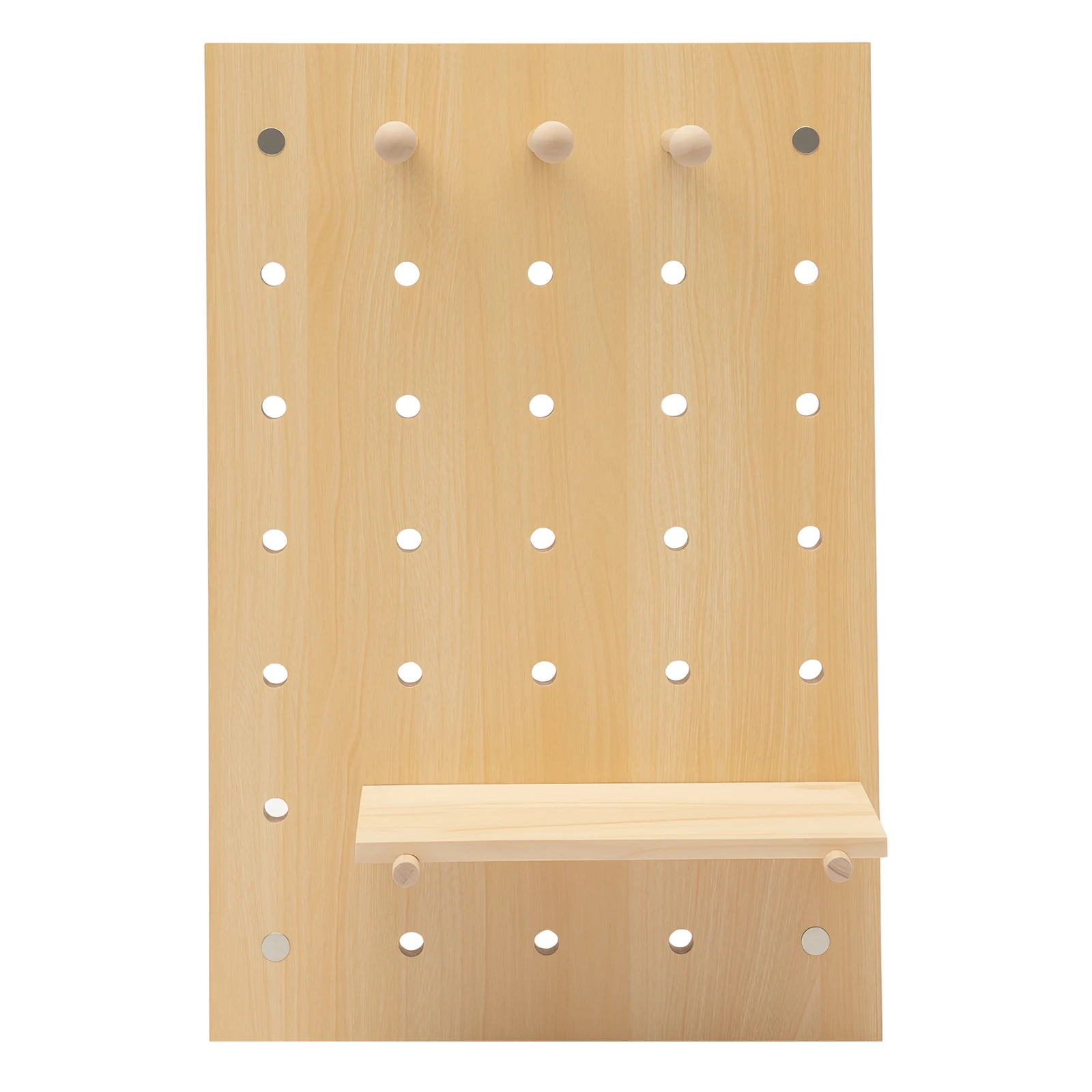 Wood Wall Shelf DIY Storage Rack Wall Mounted Display Organizer Multi-Purpose Floating Shelves for Home Office Decor