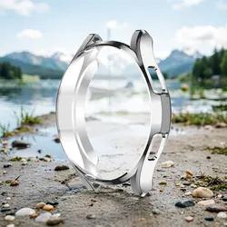 Ultra - Clear Silicone Bumper Screen Protector for Smartwatch - 40mm & 44mm (Sliver)