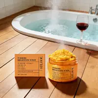 EELHOE Gommage au Curcuma Éclaircissant pour la Peau, Produits Nettoyants Corps Entier, Éliminateur de Peaux Mortes, Gommage Exfoliant Lissant au Sel Marin 6