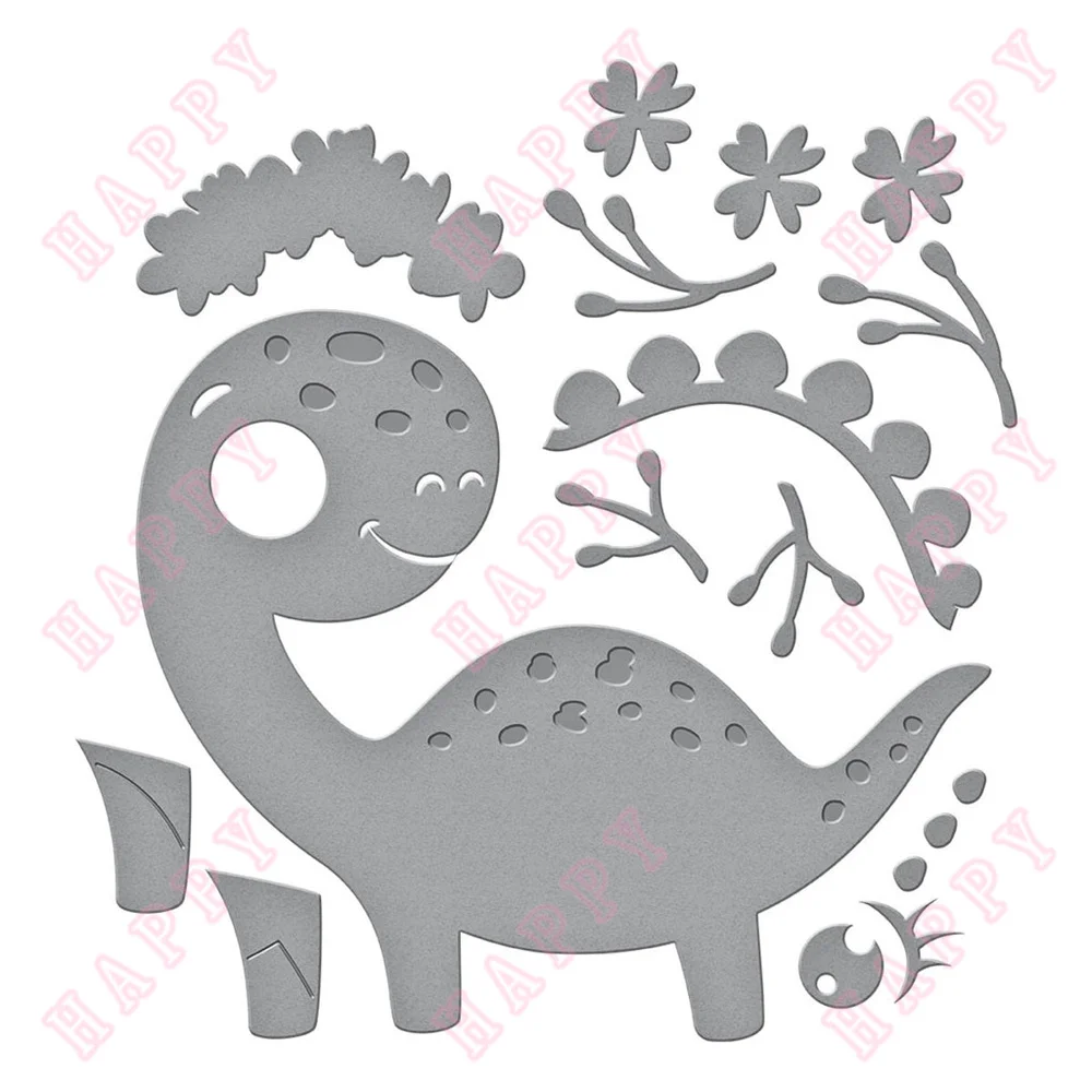 

Birthday Dinosaur metal Cutting Dies for DIY Scrapbooking Album Decorative Embossing DIY Paper Cards Making Festivals Parties