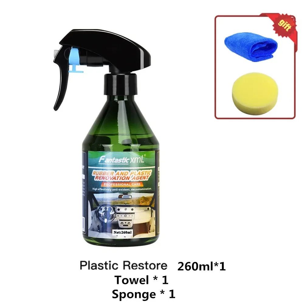 Plastic Restore Super Shine Car Interior Cleaner Non-greasy Long Lasting Maintain Gloss Auto Detailing Quick Coating Protection