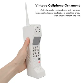 Modello di cellulare retrò Modello di telefono cellulare vecchio stile Ornamento Simulazione vintage Puntelli fotografici per palcoscenico domestico