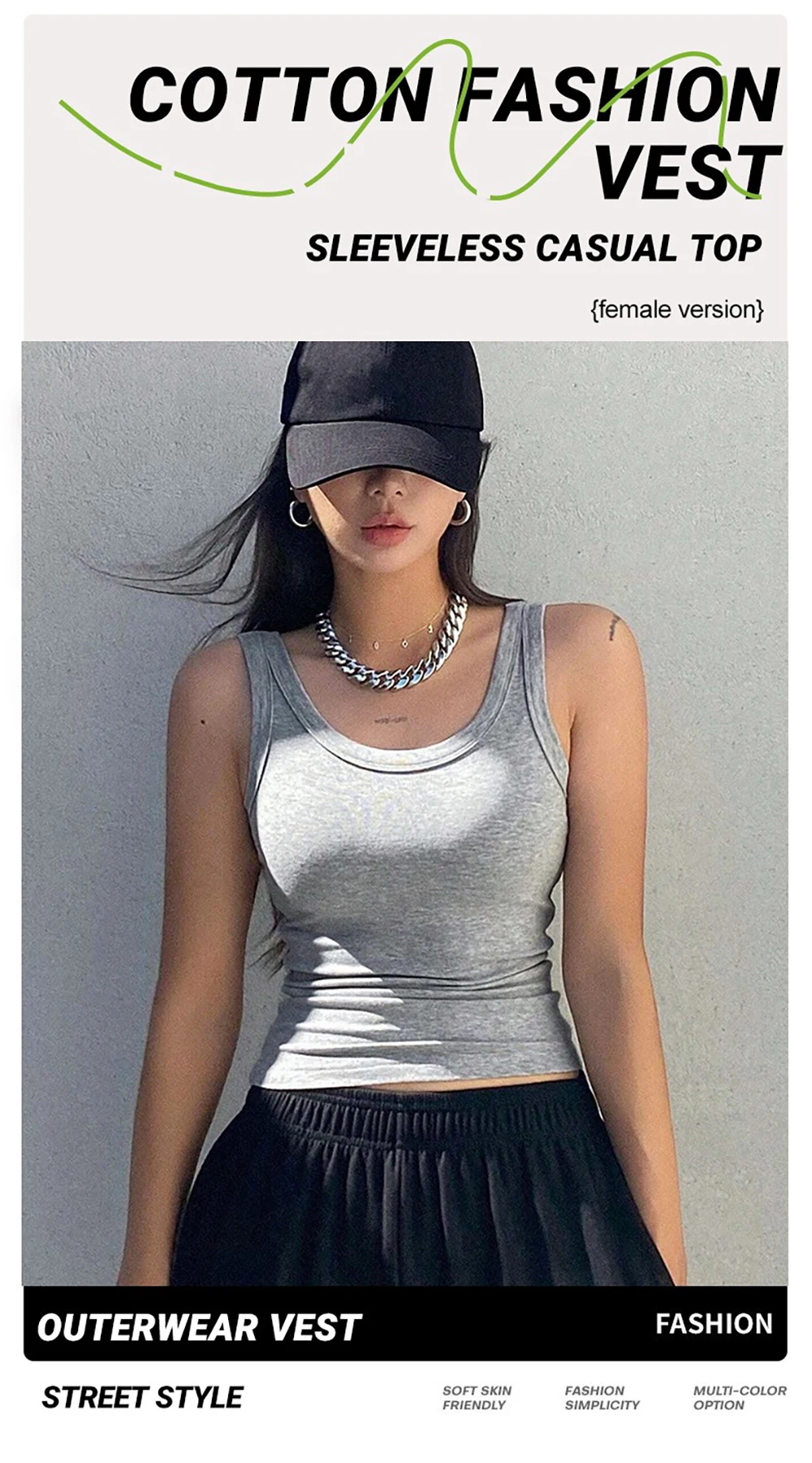 Personalisierter Druck Maßgeschneiderte Schlanke Sexy Outfit-Weste Damen Mode Koreanischer Stretch Rückenfreier Top Lässige Sport-Schwesterkleidung – Detail 4