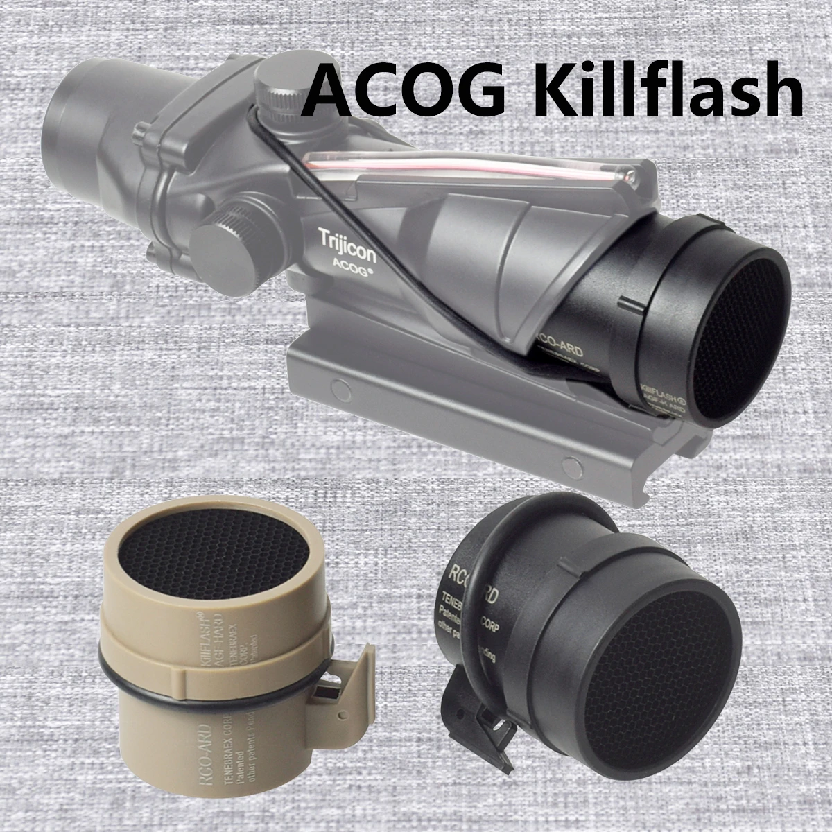 Trijicon ACOG 4X32 4X Magnifier Real Fiber Optics Red Green Dot Rifle Scope With RMR Hunting Sight ACOG Killflash Cover Cap tactical magnifier scope red dot sight rifle lens protector