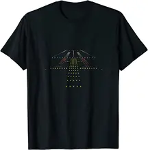 

Illuminated Runway Pilot Plane Spotter T-Shirt. Summer Cotton Short Sleeve O-Neck Mens T Shirt New S-3XL T-shirt