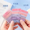 1 PC PET Transparent Index Sticker Morandi Sticky Note Sticker Sticky Note 5 * 20  Office Accessories  Sticky Notes 1