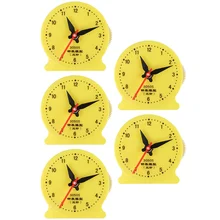 

5pcs Clock Model Learn To Read Time Clocks Early Educational Toys for Students