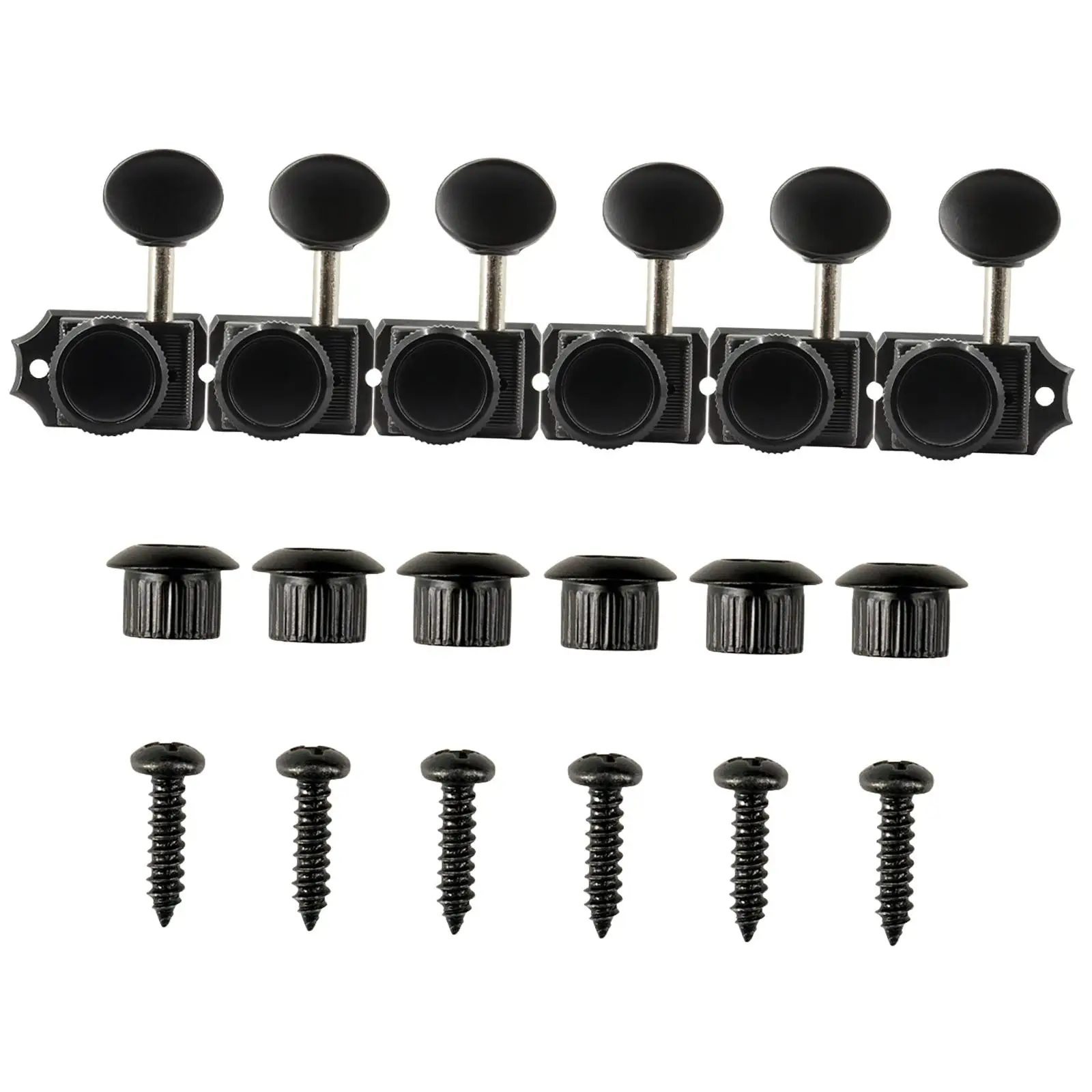 

Guitar Tuning Pegs for Electric Guitar Vintage Guitar Decor Tuning Keys Guitar Machine Heads Knobs Guitar Locking Tuners Black
