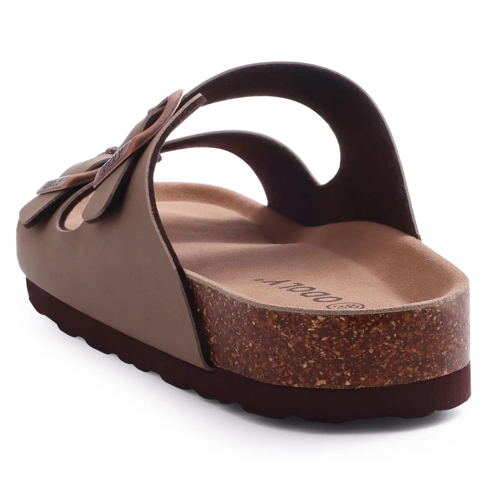 Comwarm Classic Cork Slippers For Women New Fashion Suede Flats Sandals Summer Couple Beach Slides Shoes With Adjustable Buckle 4
