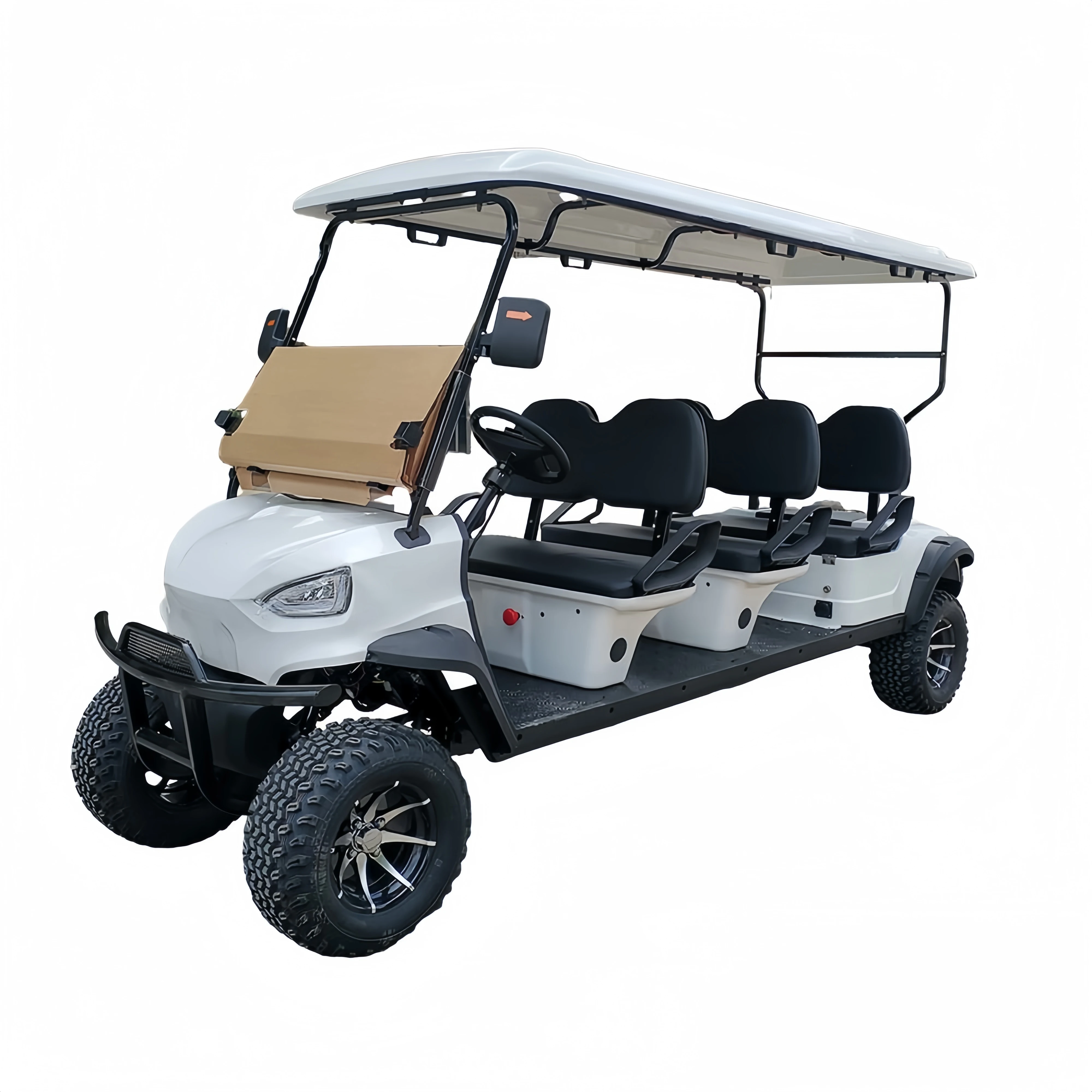 Popular 4-Seater Ambulance Golf Cart with New Design Electric Lithium Battery Fuel-Efficient Golf Cart Electric sightseeing car