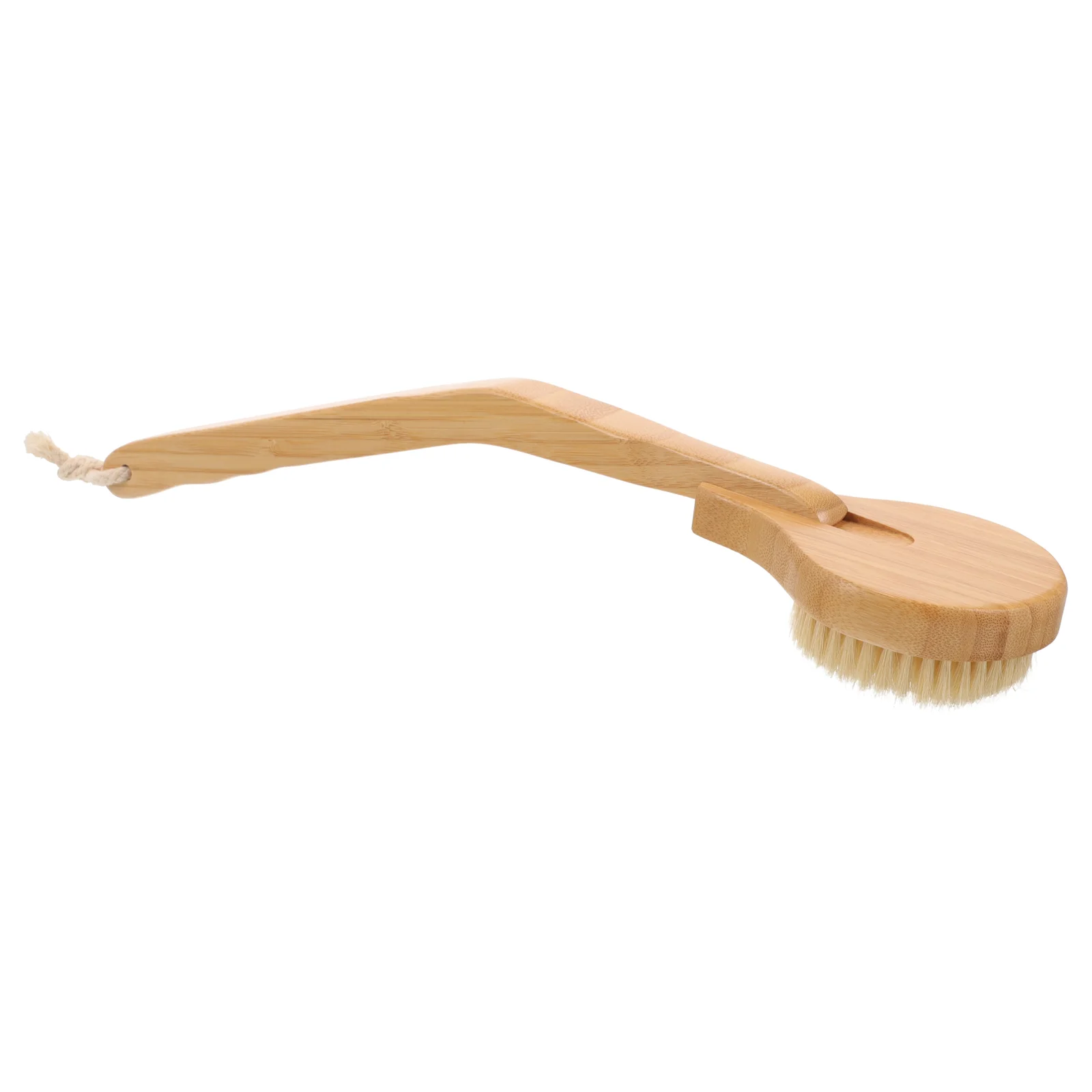 

Handle Shower Body Brush Exfoliating Back Scrubber Shower Curved Long Handle Bamboo Body Brush Natural Bristles Elderly