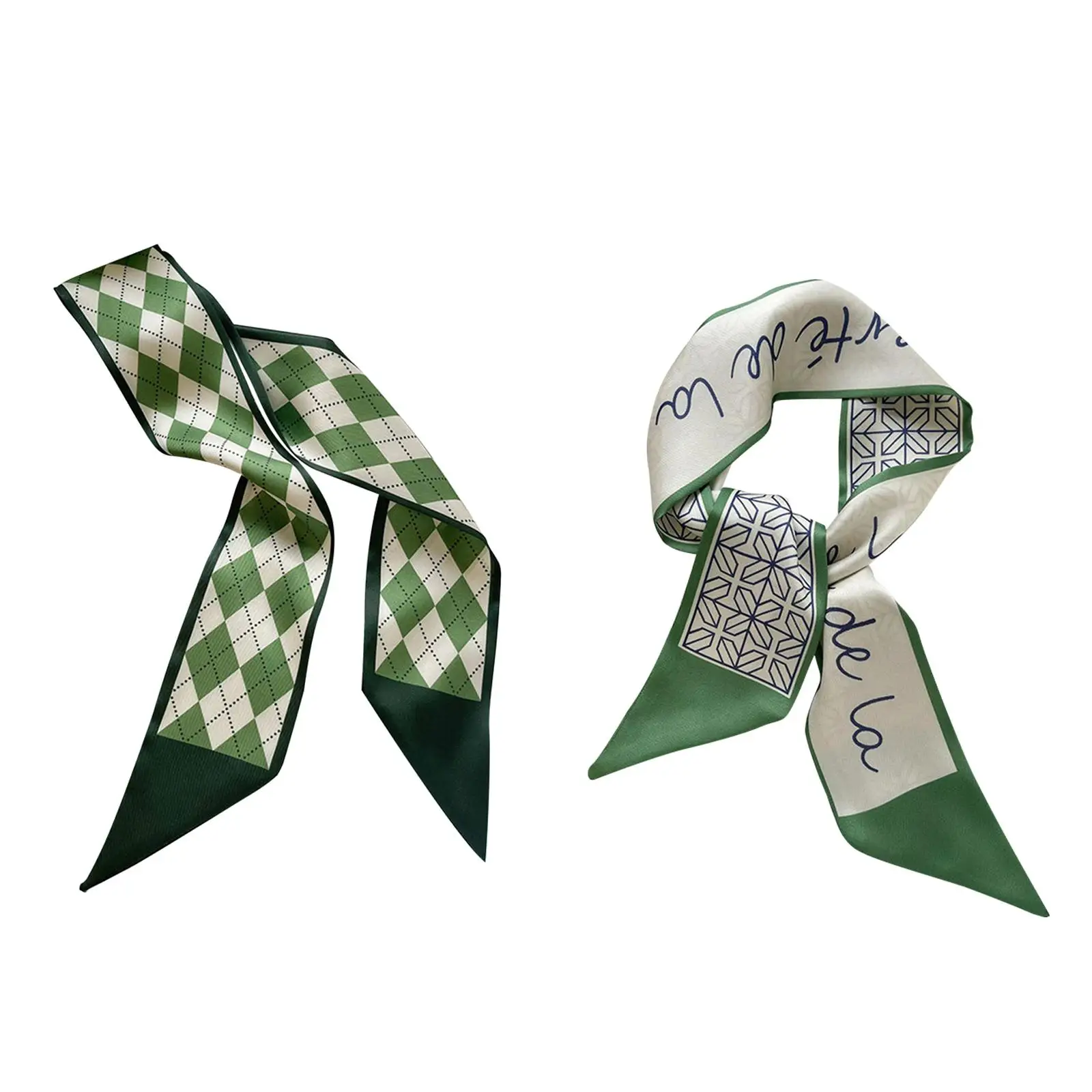 

20Pcs Female Head Scarf Hairbands Neck Scarves Hair Ribbons Hair Bandanas Handbag Scarfs Scrunchies Hair Bands Women Hair Scarf