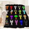 Sprunki Incredibox Game Blanket Plush Nap Sofa rug for Living Room Warm Office Bedroom Birthday Home Travel Kid Gifts 6