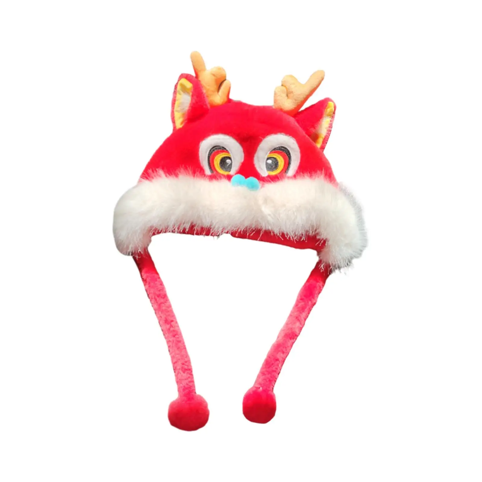 Animal Hat Chinese Lion Dance Hat Headgear Hood Cute Fashionable Dragon Winter Warm for Party Easter Celebration