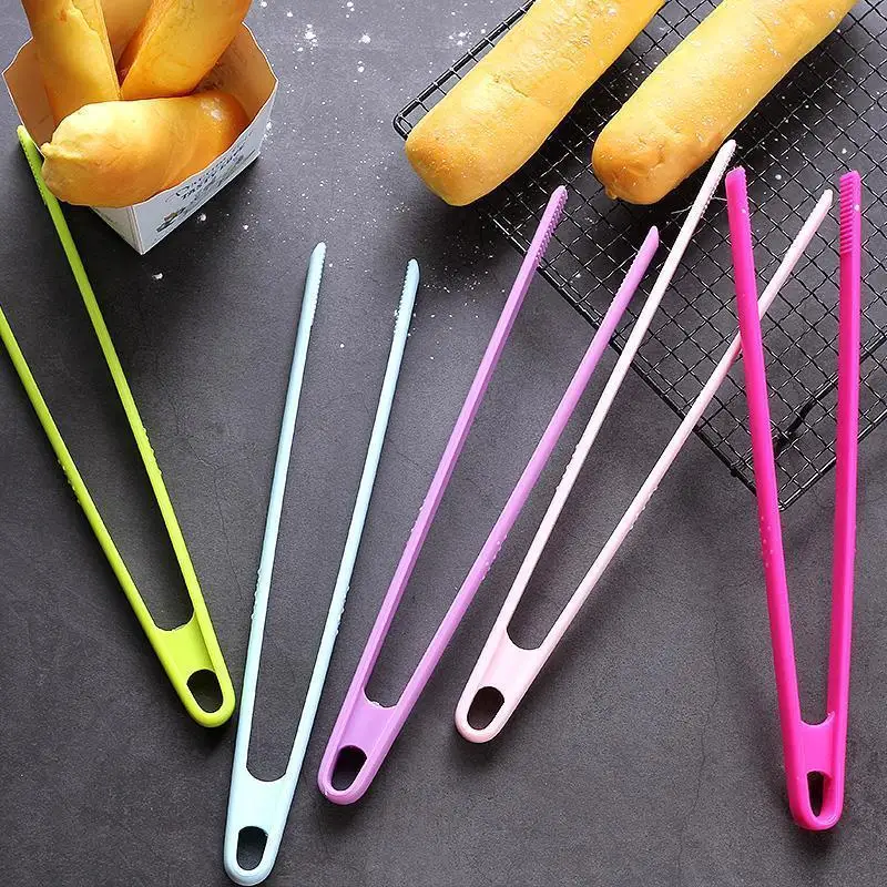 

1Pcs Food Grade Silicone/Bamboo Kitchen Tongs Long Handle Non Slip Barbecue Tongs