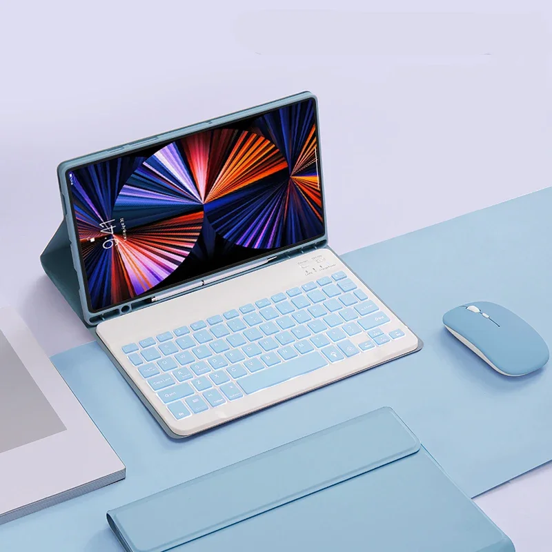 Tablet com Teclado Retroiluminado Capa para Samsung Tab s6 Lite 10.4 Sm-p620 Sm-p620 2024 Case - Imagem 6