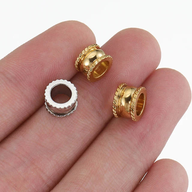 Gold Spacer Jewelry Making  Metal Round Spacers Beads Gold - 20pcs 3mm 4mm  5mm - Aliexpress