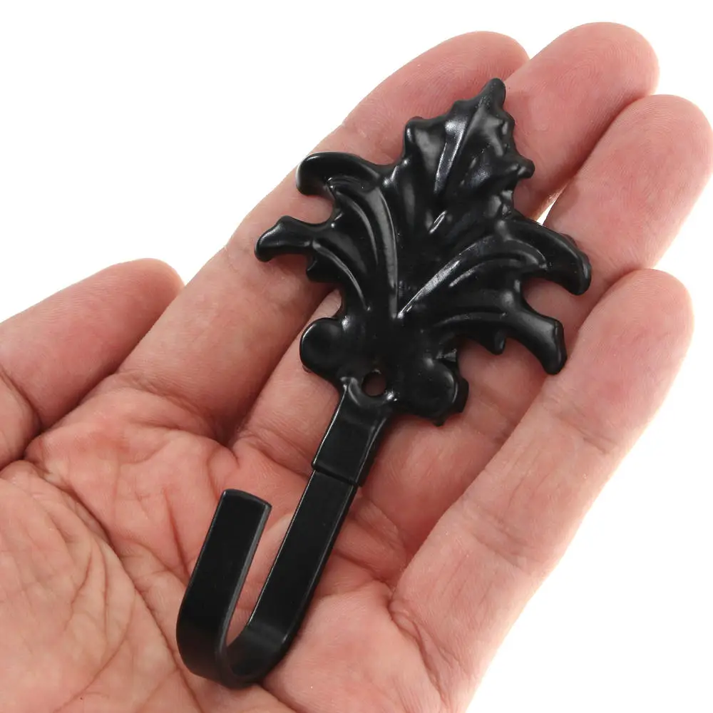 1/2Pcs Wall Hooks Decorative Vintage Heavy Duty Wall Coat Hooks Fashion Cast Iron Retro Rustic Hanger Umbrella Key Hook wall mount hooks,multi purpose hooks,wall organizer hook,metal hook,antique hooks