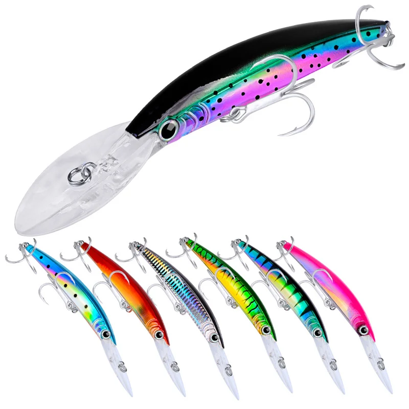 6.7 "/17Cm Deep Diver Traina/Casting Esche Da Pesca Minnow Crankbait Esche Tonno Wahoo Strumenti Accessori Per La Pesca Merci