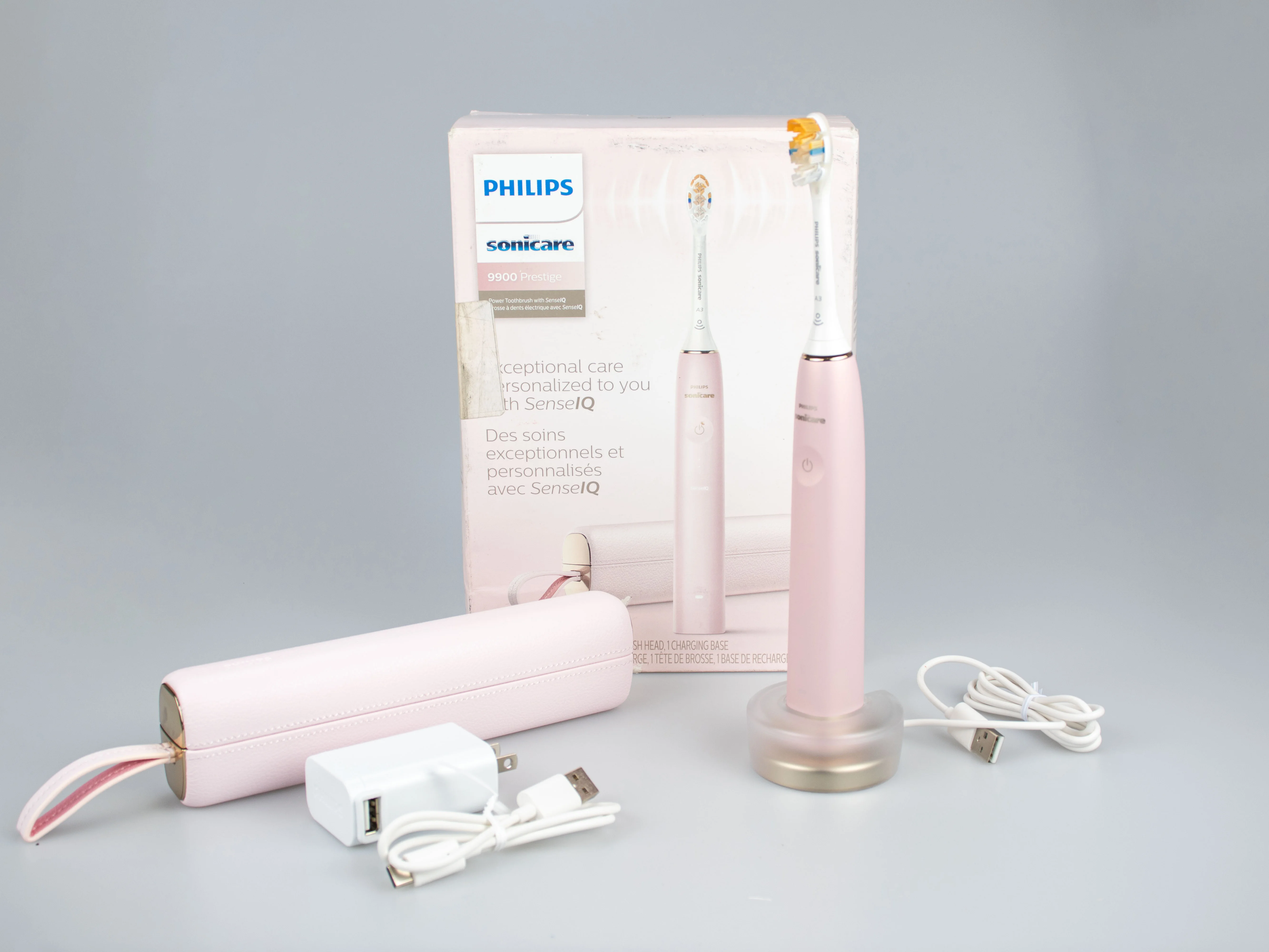 Philips Sonicare DiamondClean HX9996 electric toothbrush rechargeable Philips Replacement Heads A3 Adult Pink