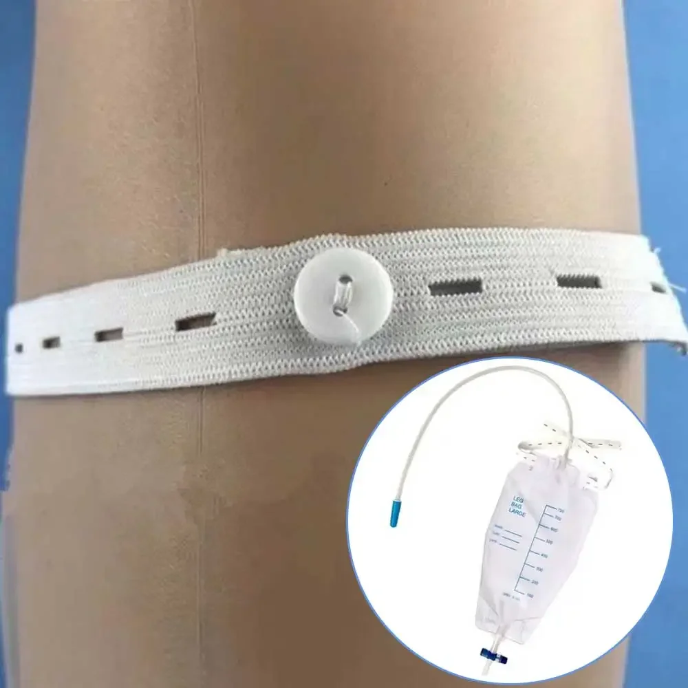 10pcs Urinary Drainage Bags 750/1500/2000ML Anti-Reflux Urine Collector Wearable Men Elderly Disposable Sterile Urine Bag
