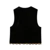 UNIZERA2023 Autumn New Women's Fashion Casual Versatile Lace Embroidery Sequin Velvet Vest Vest Vest 2