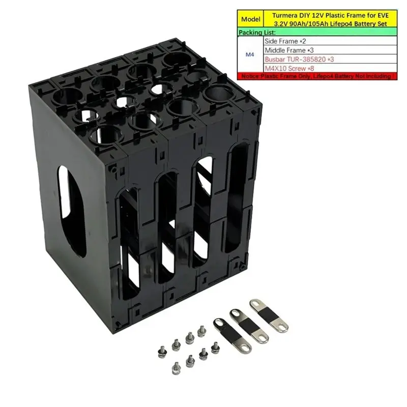 CATL EVE 90Ah 105Ah 리튬인산철 배터리 셀 12V 배터리 프레임 ABS PC 플라스틱 홀더용 TA-For