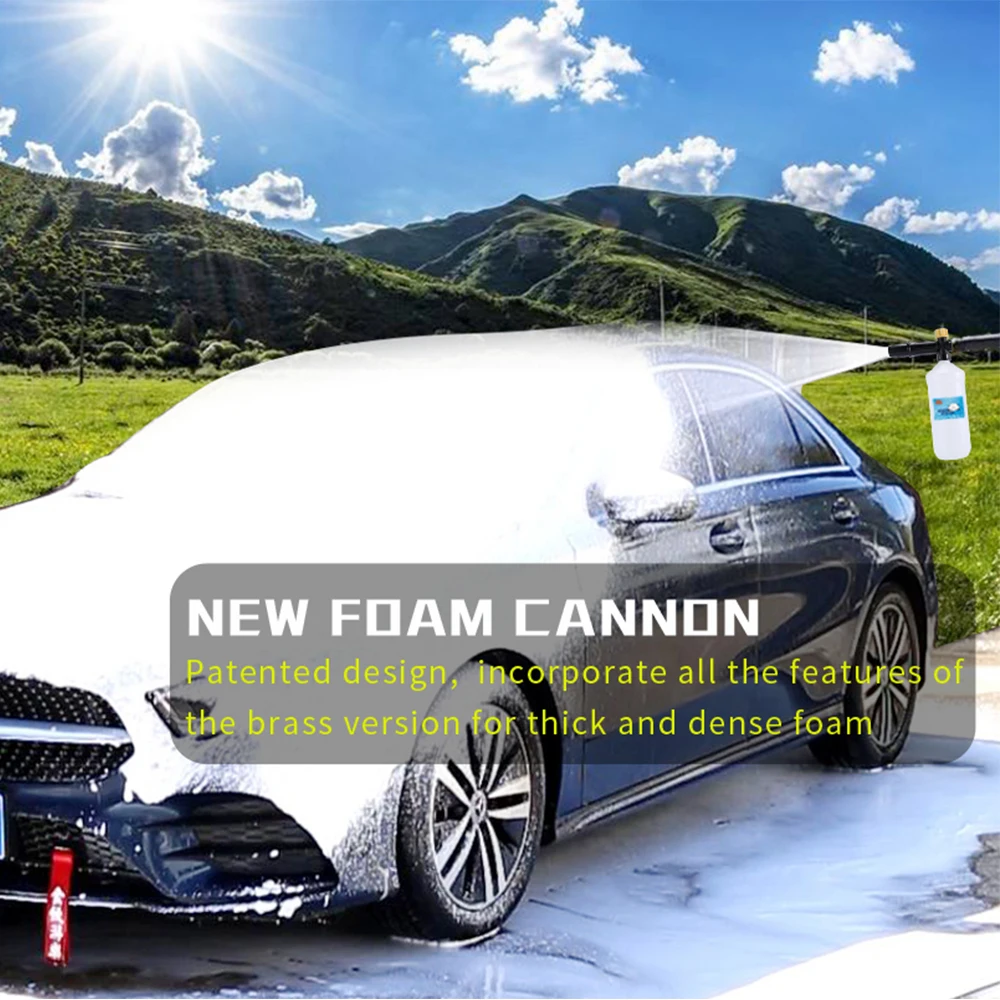 Pressure Washer Adjusable Foam Cannon Car Washer Snow Foam Lance High Pressure Soap Foamer Foam Generator Car Foam Cleaner Spray 6