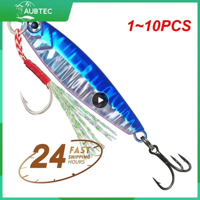 

1 ~ 10 шт., металлические приманки для рыбной ловли, 7/10/14/17/21/28/40 г