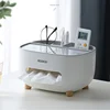 Remote Control Storage Tissue Box Multifunctional Napkin Holder Makeup Storage Box Organizer Living Room Home Decoration 3