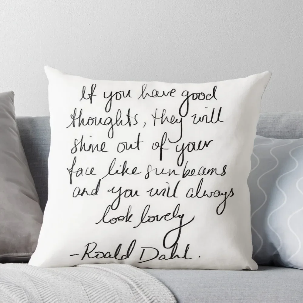 

Вдохновляющая Цитата tumblr Roald Dahl merch! Декоративные подушки для гостиной, Роскошный чехол для подушки