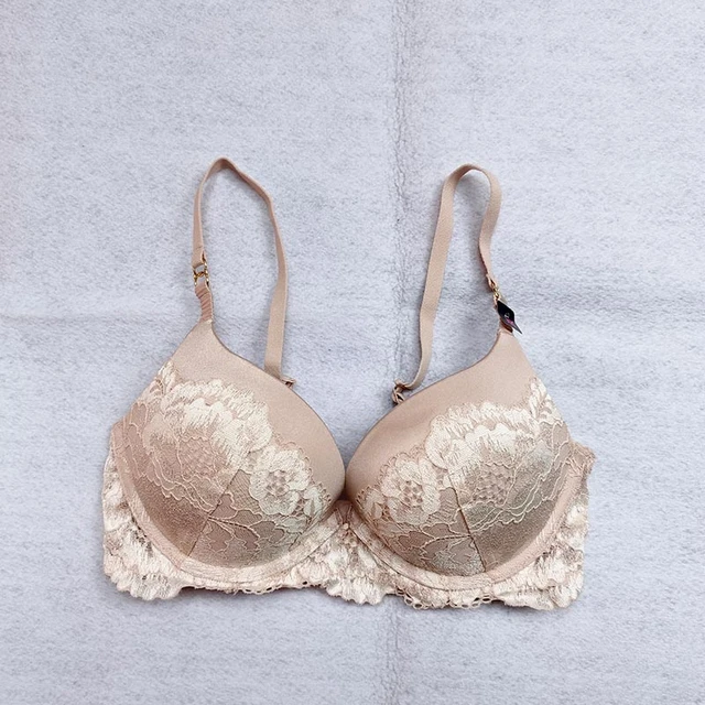 Nude Color Women Lace Underwire Push Up Sexy Bra for Female, Underwears  Lingeries Gift BRB317