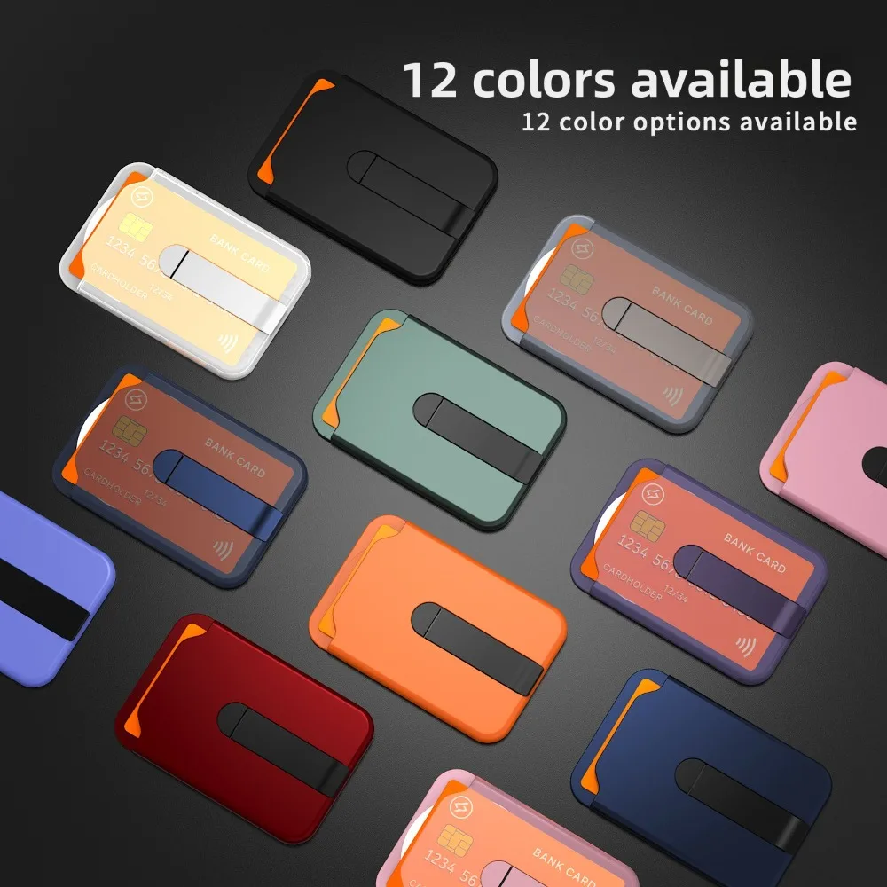 Magnetic Wallet Case with Phone Stand and Credit Card Holder - Vertical Bracket and Card Organizer Cover