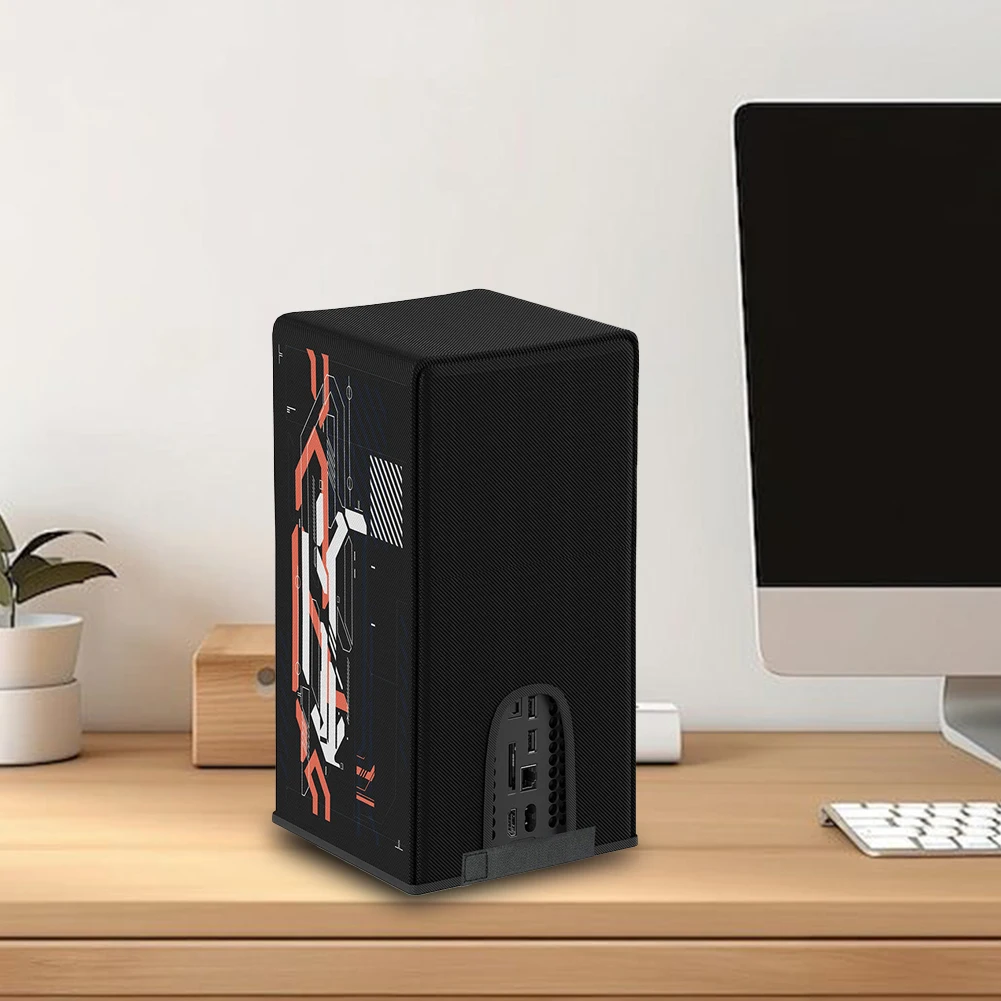 Dust Cover Vertical Dustproof Sleeve Case Oxford Waterproof Cloth Dustproof Cover Protective Case for Xbox Series X Game Console