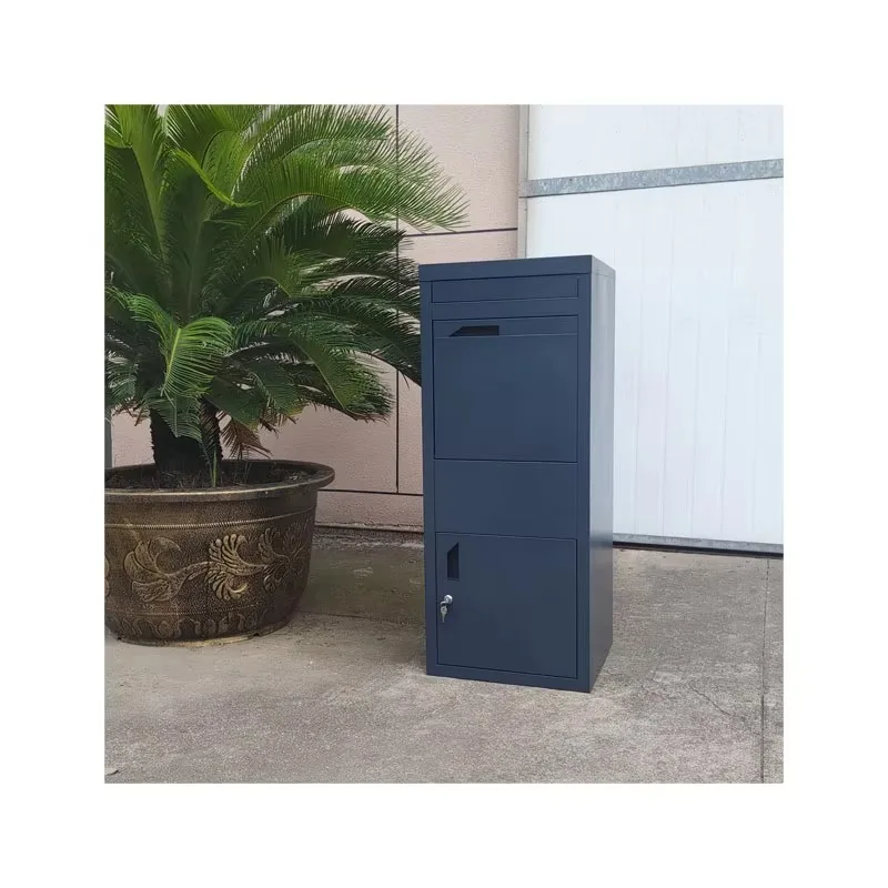 Large Home Delivery Mailbox,Doorway Anti-theft Courier Parcel Receiving Cabinet, Waterproof Security Mental Express Delivery Box