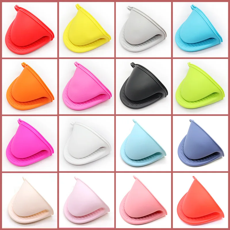 Silicone Anti-scalding Oven Glove Mitts 1PC Potholder Kitchen BBQ Glove Tray Pot Dish Bowl Holder Oven Handschoen Hand Clip silicone oven mitts,kitchen gloves,silicone oven gloves,silicone oven protector