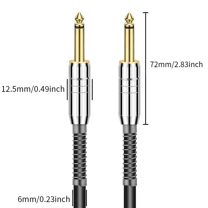 RUZUO Aux Ÿ ̺ ,  ̺, Ÿ ͼ Ŀ ׷ , 6.35mm Aux ̺, 6.5mm-6.5mm, 1m, 2m, 3m