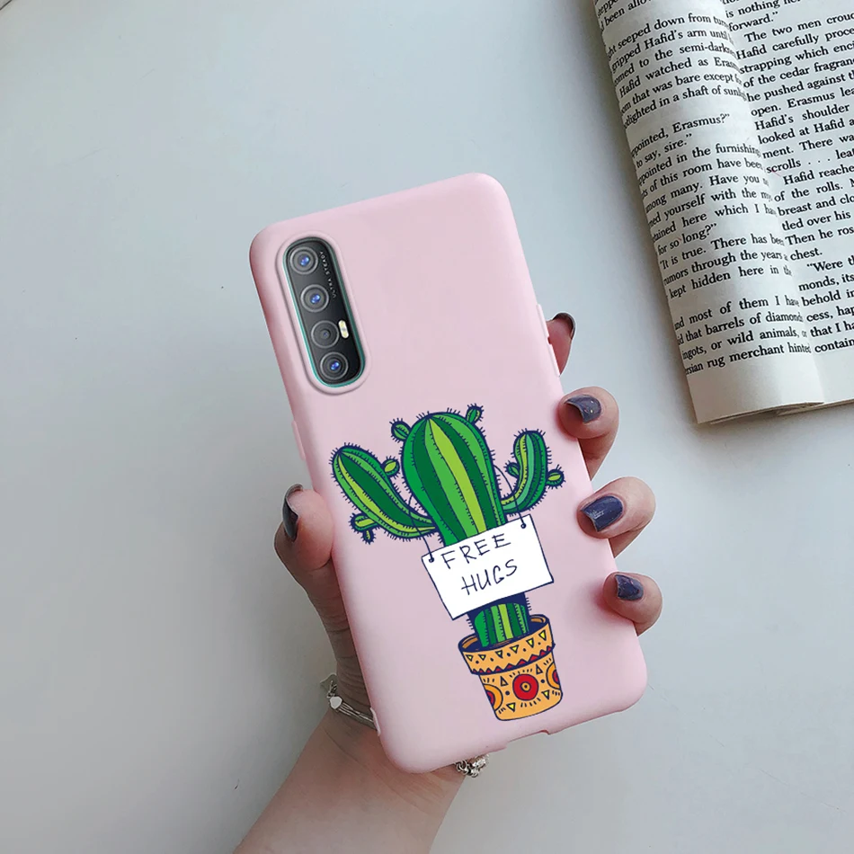 Cute Cat Cactus Slim Soft Silicone Phone Case - Durable Back Cover