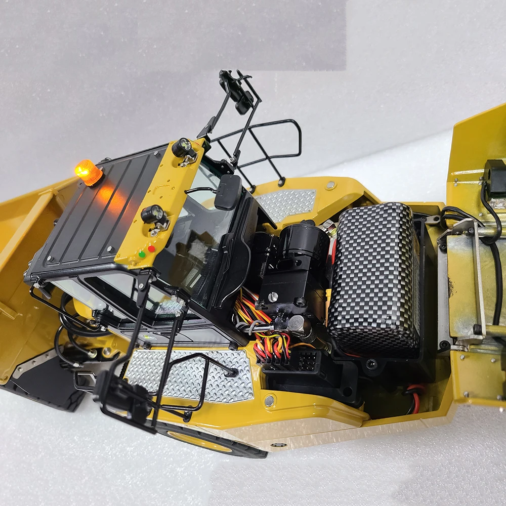 Sd4237af209b340ba89a06a682616365fQ KABOLITE RC 1/18 K966 ładowarka 336GC koparka hydrauliczna K960 ciężarówka hydrauliczna zabawki dla chłopca modelu maszyn budowlanych