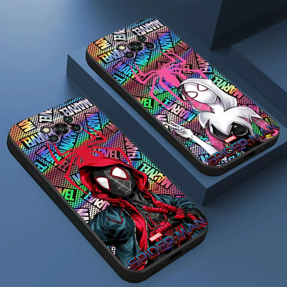 Custodia Per Telefono Per Xiaomi Mi 9T 11 Lite 5G 12T Pro 10T 12 Note 10 11T A2 Lite 9 Se Cc9 13 Ultra Cartoon Marvel Spiderman Cover